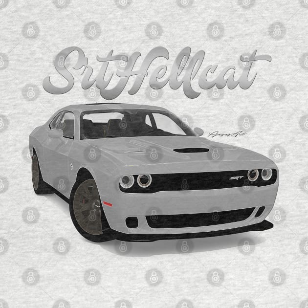 SRT HELLCAT White Front by PjesusArt